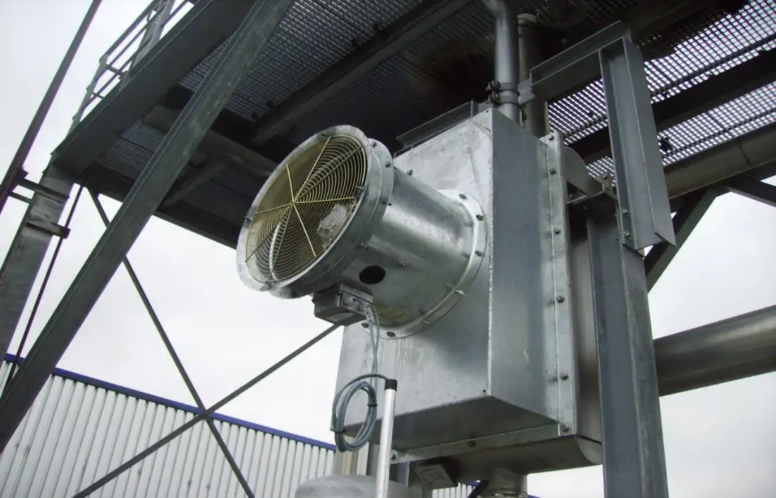 Kondensatkühler des ROTHOS-Auskochsystems für Thermoöl